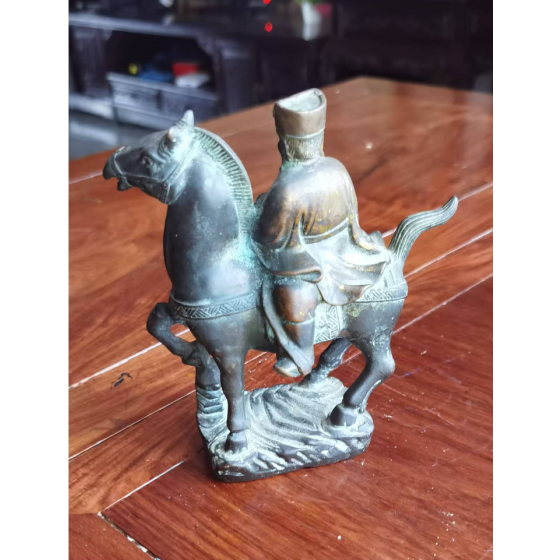 God of Wealth on Horse Ornament