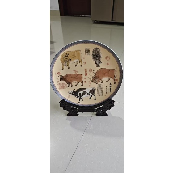 Four‑Absolute National‑Treasure‑Style Zun Vase