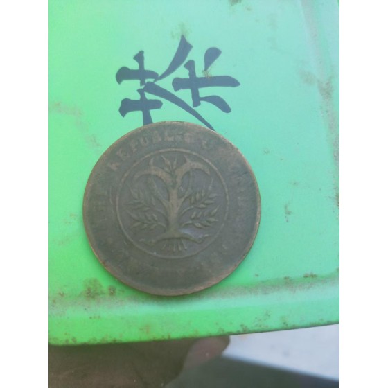 Republic of China Hunan Province 20 Cash Copper Coin
