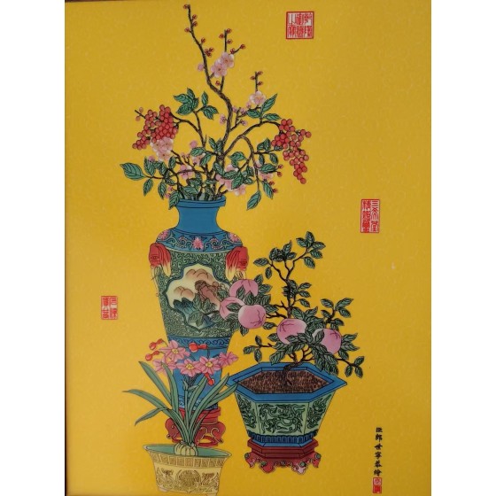 Bogu Auspicious Painting in Style of Giuseppe Castiglione