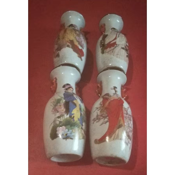 Four Great Beauties Themed Ceramic Wine Bottles