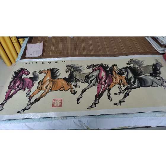 Eight Steeds Majestic Spirit Painting