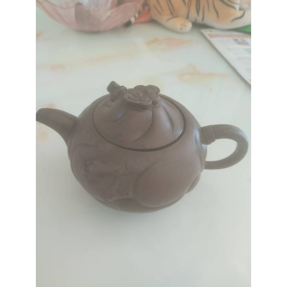 Fish‑Dragon Purple Clay Teapot by Liu Jianping