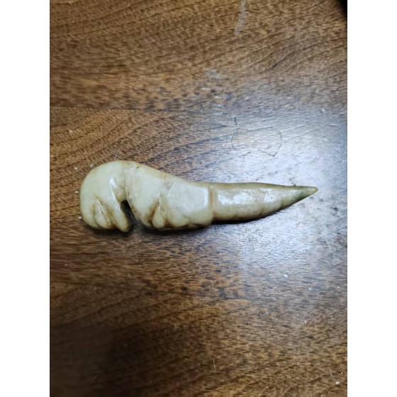 Human-Bird Head Combined Jade Pendant