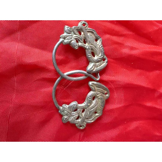 Vintage Silver Fish-shaped Earrings