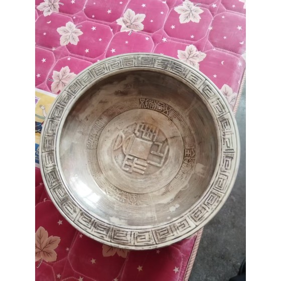 Silver‑Gilded 5‑Clawed Dragon‑Phoenix Wealth‑Gathering Basin