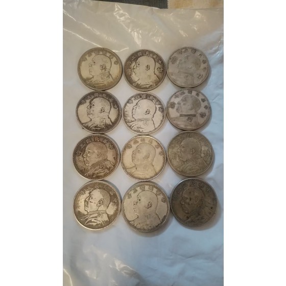 Collection of Yuan Shikai 1-Yuan Silver Coins