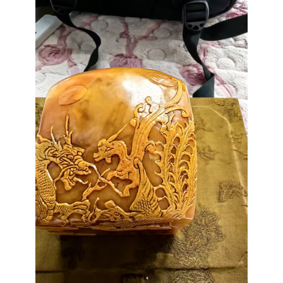 Shoushan Tianhuang Seal Carved by Hu Bishanren, Qing Dynasty
