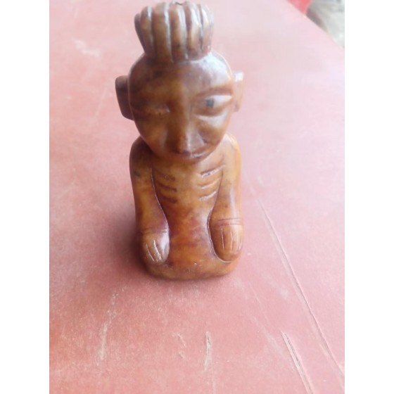 Ancient Jade Kneeling Figurine Ornament