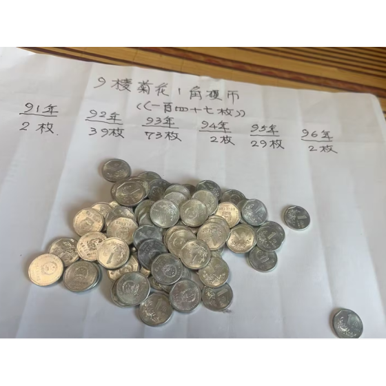 4th Series Chrysanthemum 1-Jiao Coin