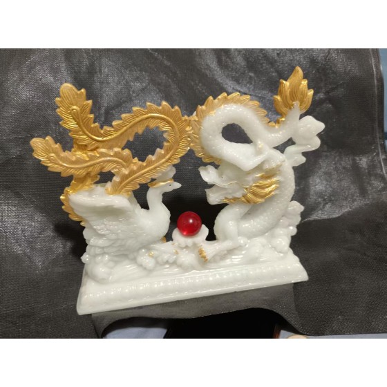 Dragon and Phoenix Playing Pearl Ornament