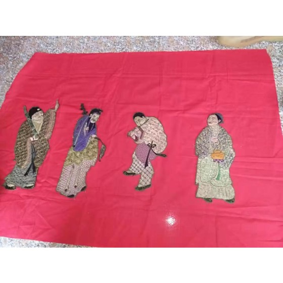 Separate Embroidery Patches of Eight Immortals