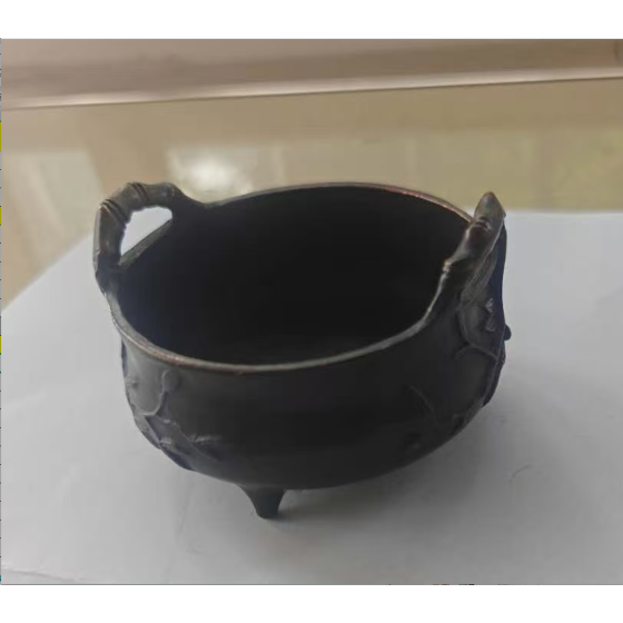Three-Legged Bronze Censer with Bridge-Style Ears