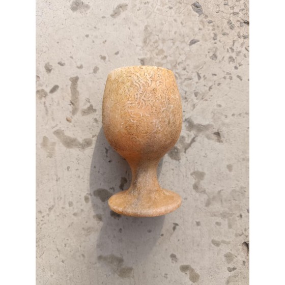 White Marble Stem Cup