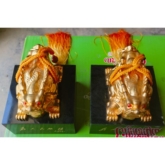 Hetian Jade Mao Zedong Longevity Double Seals