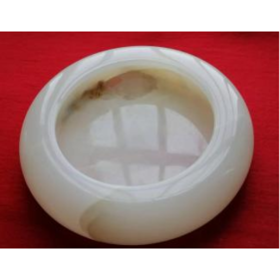 White Marble Jade Cylinder