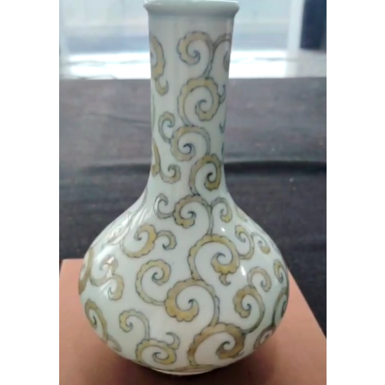 Chenghua Period Doucai Water Chestnut Vase with Scroll Grass Pattern