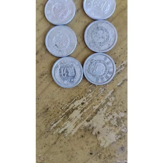 Aluminum-Magnesium Alloy Fen Coins of 2nd Set RMB (1/2/5 Fen)