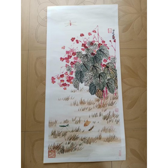Begonia in Autumn Sound by Qi Baishi